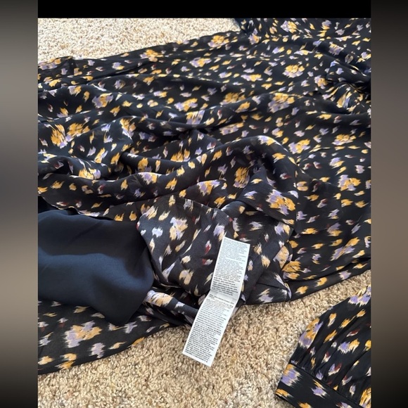 NWT Banana Republic GEORGETTE CROSS-TIE TRAPEZE DRESS 
size Medium - Picture 11 of 12